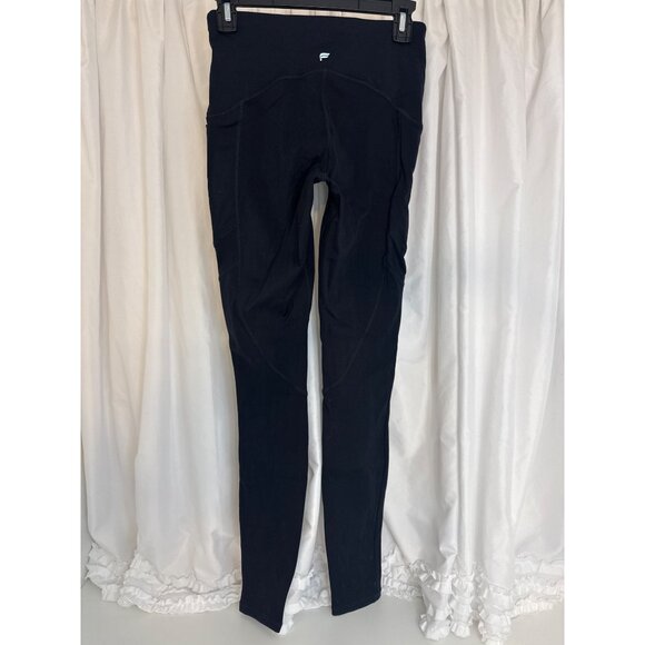 Fabletics Motion365 Womens Black High-Waisted Leggings With Side Zip Pockets Sma - Picture 3 of 5